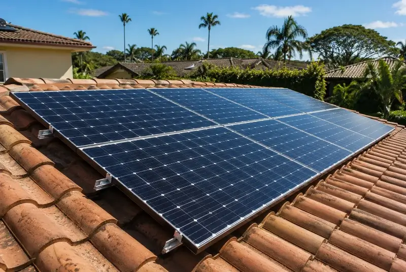 Installation de panneaux solaires au Bosc